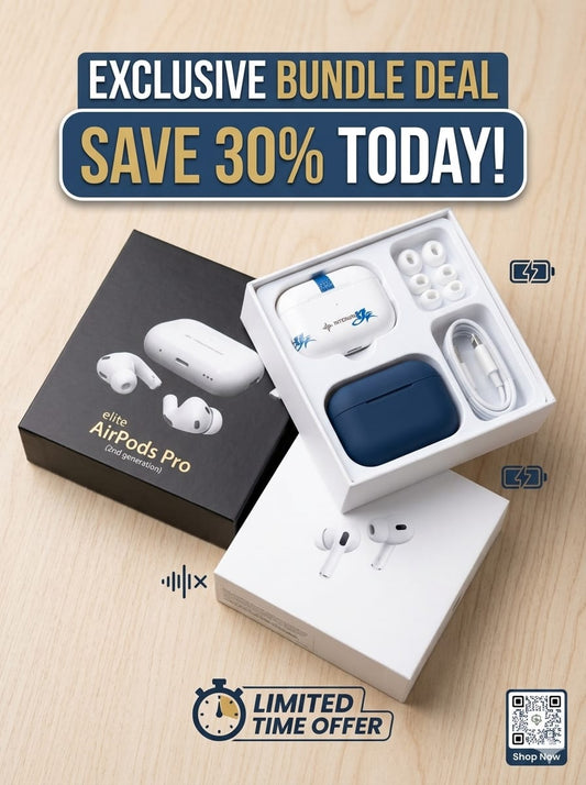 INTERLINK Air Pro 2 TWS Wireless Earbuds – Premium Bass Sound, Bluetooth 5.3, ANC Style Noise Reduction, HD Calling & Fast Auto Connect (Premium Pack
