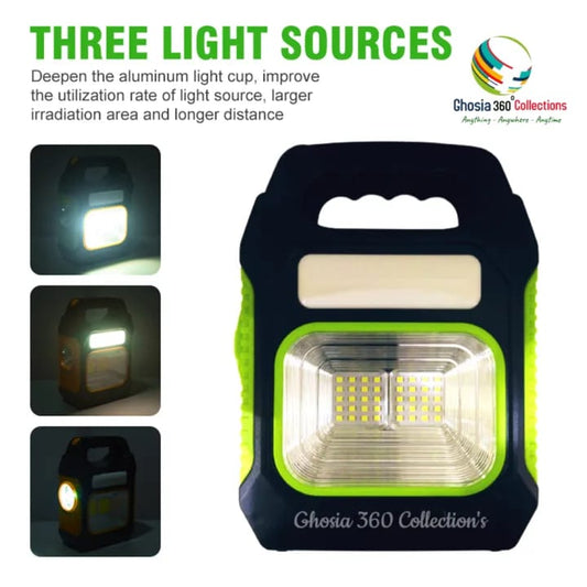 Solar LED Camping Light ST-978A – USB Rechargeable Emergency Lamp | 3 Mode Light