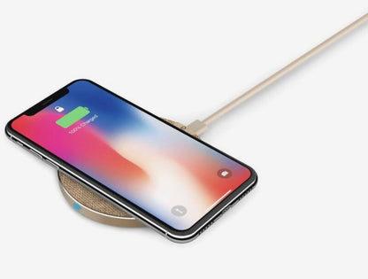 SQ-02 Supreme Wireless Charger – 10W Fast Qi Charging Pad | Type-C Input | Premium Fabric & Aluminum Design